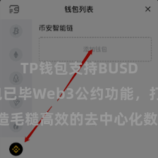 TP钱包支持BUSD TP钱包已毕Web3公约功能，打造毛糙高效的去中心化数字财富处罚系统